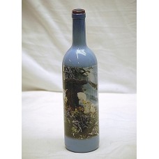 Classic Style Blue 750ml Wine Bottle Art Eagle Feeding Eaglets Nest Shelf Decor   292682559999